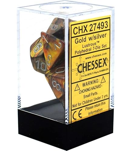 Amazon.com: Chessex Manufacturing Cube Gemini Set Of 7 Dice