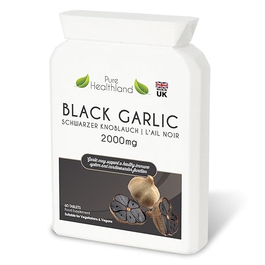 title=Compresse Integratori Ad Alta Potenza Aglio Nero Inodore Equivalente A 2000 Mg