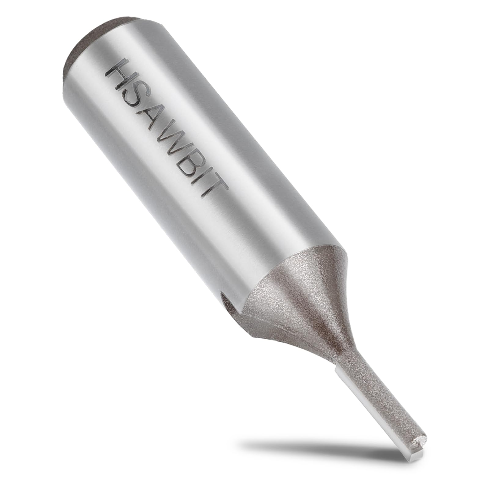 hsawbit Straight Single Flute Router Cutter - 1/2 Inch Shank, 4mm Cut Diameter & 20mm Cut Length, Flush Trim Router Bit for Woodworking