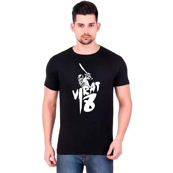 virat kohli in black t shirt