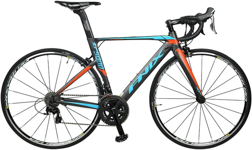 Hisunny Carbon Road Bike, 700C Carbon Fibre Road Bikes with Shimano Ultegra 5800 22 Speed Gear Set Maxxis 700C25C Tyres Youth Wheel, a, 47 cm