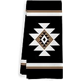 XNXLDYLH Western Boho Kitchen Towels, Southwestern Southwest Western Aztec Native American Bathroom Kitchen House Decor, Western Black and White Decor Dish Hand Tea Towels for Bathroom,16x24Inch