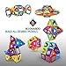 BOOMARDO Magnetic Blocks, Magnetic Building Set 108 PCS, Magnetic Tiles Brain Development Toy, Intelligent Magnetic Construction Set Educational Toys for Toddlers/Kids