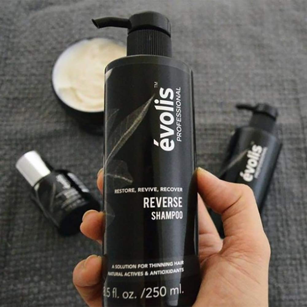 évolis REVERSE Shampoo - Hair Growth Shampoo - Keratin Shampoo Sulfate Free - Natural Hair Growth Shampoo with Keratin and Wheat Protein - Hair Growth Treatment (8.5 fl oz): Beauty