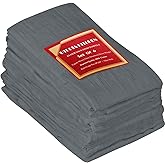 Utopia Kitchen Light Grey Flour Sack Towels [6 Pack - 28 x 28 Inch] 100% Cotton Tea Towels for Cleaning & Drying - Highly Absorbent Kitchen Dish Cloth