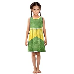 Aflyko Patriot Girls Dresses Jamaican Flag Vintage