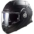 LS2 Helmets Advant X Modular Helmet (Matte Black - Large)
