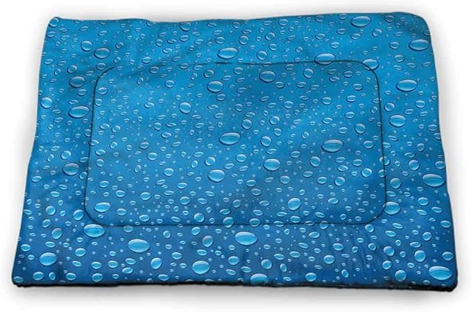 Amazon Prunushome Rain Rug For Dogs Cats Water Drops Aquatic Rain Comfort Crate Mat Beds 