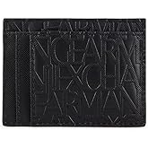 Armani Exchange Men Essential Ivan SLG, Logo All Over Elegant and Functional Credit Card Holder