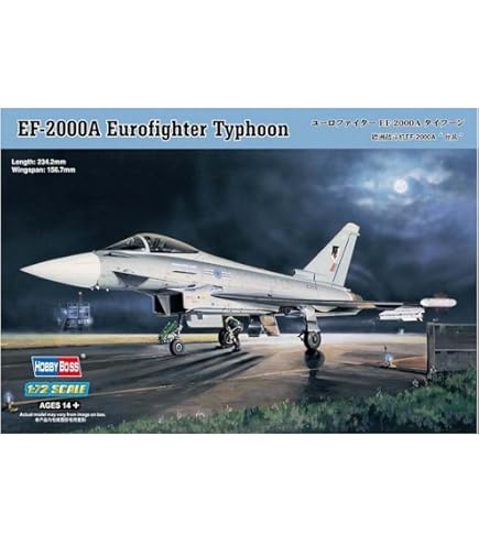 トランペッター 1/32 EF-2000 ユーロファイタータイフーン Amazon.com: Trumpeter EF-2000A Eurofighter Typhoon Model Kit