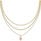 Kendra Scott Mini Elisa Triple Strand Necklace, Fashion Jewelry for Women