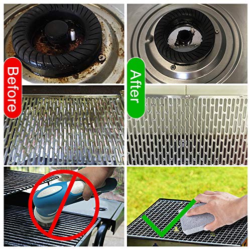 Ecological Grill Cleaning Brick 4 Pack Pumice Stone Cleaning Clean Brick for Cleaning BBQ Grills,Racks,Flat Top Cookers,Grills Pans