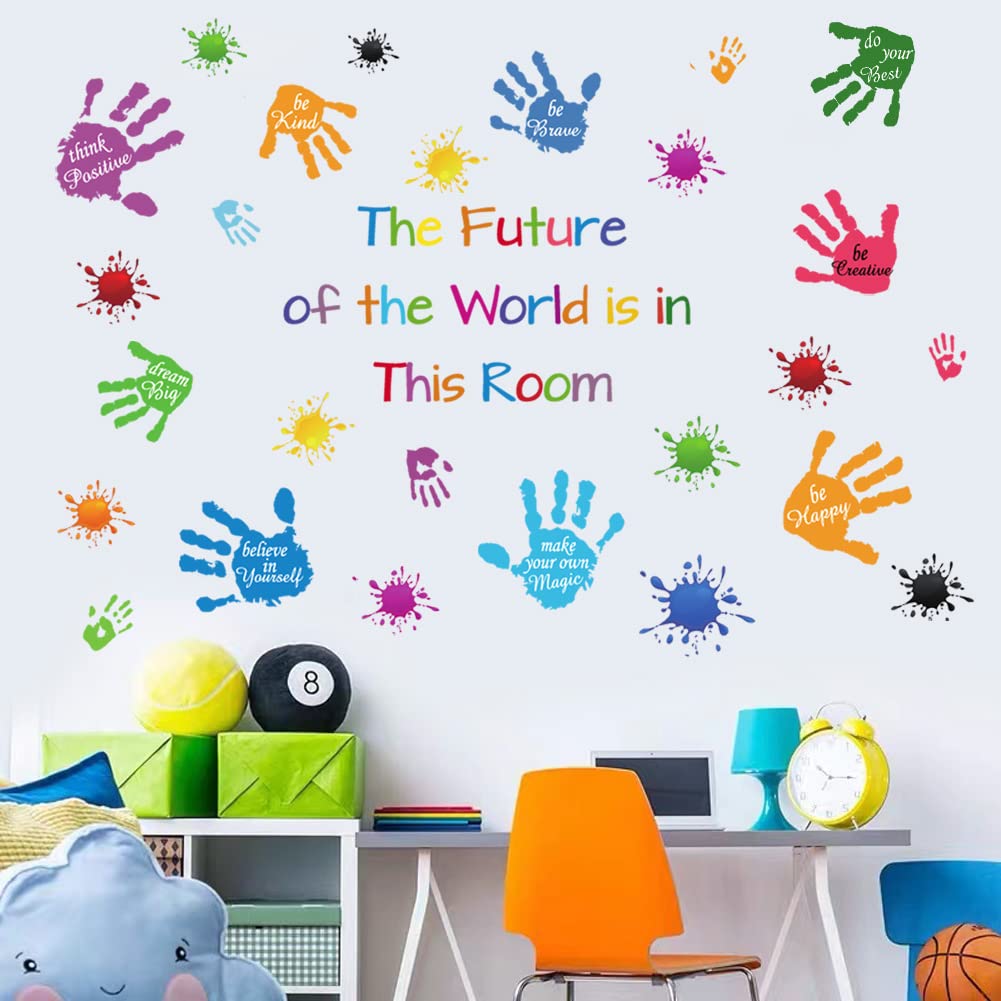 Mua Colorful Inspirational Quotes Wall Stickers Vinyl Paint Splatter ...