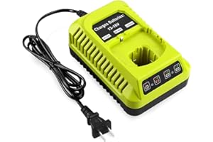 Powilling 18V P117 Charger for Ryobi 18V One+ Battery, Dual Chemistry Li-ion NiCad NiMh Battery Charger for P100 P102 P108 P1
