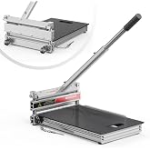 MAIHUITE 17mm Thick Stability Heavy Laminate Floor Cutter with Wheel | 13Inch Professional Vinyl Flooring Cutter Cut Engineer Wood, LVP/T, VCT, SPC, WPC; One-Piece Base, Dust Free, Clean Cut
