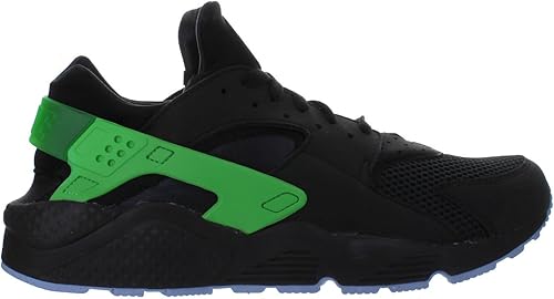 nike huarache green and black