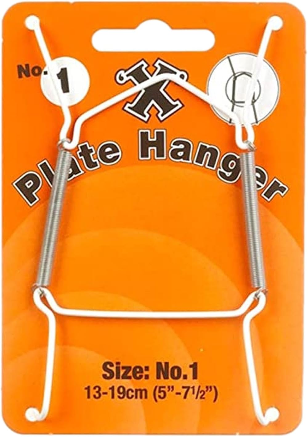X No1 13-19cm Plate Hanger White 14022 Brand X Strong Steel Wire Hooks