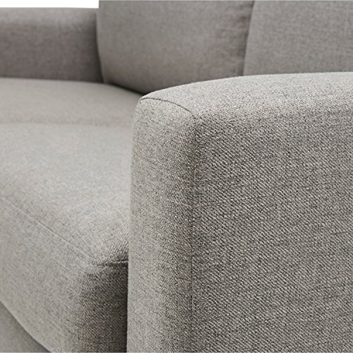 Amazon Brand Rivet North End Exposed Wood Modern Sofa, 78"W, Grey