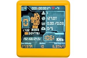 GENERIC NM-TV 154 - ESP32 TFT Bitcoin Solo Lottery Miner 1.54 inch Smart Gift Small TV Desktop Clock 1060 KH/s Hashrate