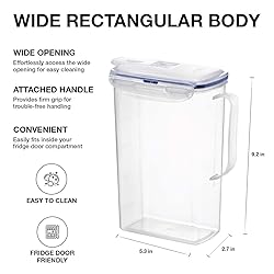 LocknLock Aqua Fridge Door Water Jug with Handle