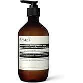 Aesop Resurrection Aromatique Hand Balm, to Soften &amp; Hydrate Hands, 16.9oz | Concentrated blend of botanical and emollient ingredients, featuring Sweet Almond and Macadamia oils. Non-greasy finish.