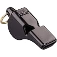 Fox 40 Mini Official Whistle - Black, Compact Pealess Design, 109 Decibels Loud For Sports, Coaches, Referees