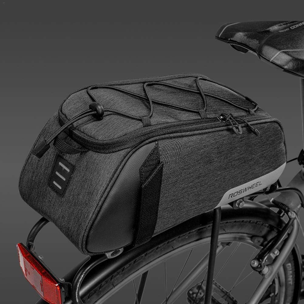Hellycuche Bike Rack Bag, 8 L, Bicycle Bike Cycling Outdoor Sport Waterproof Rear Seat Bag Pannier Trunk Bag Bicycle Accessories Shoulder Handbag Bag Pannier