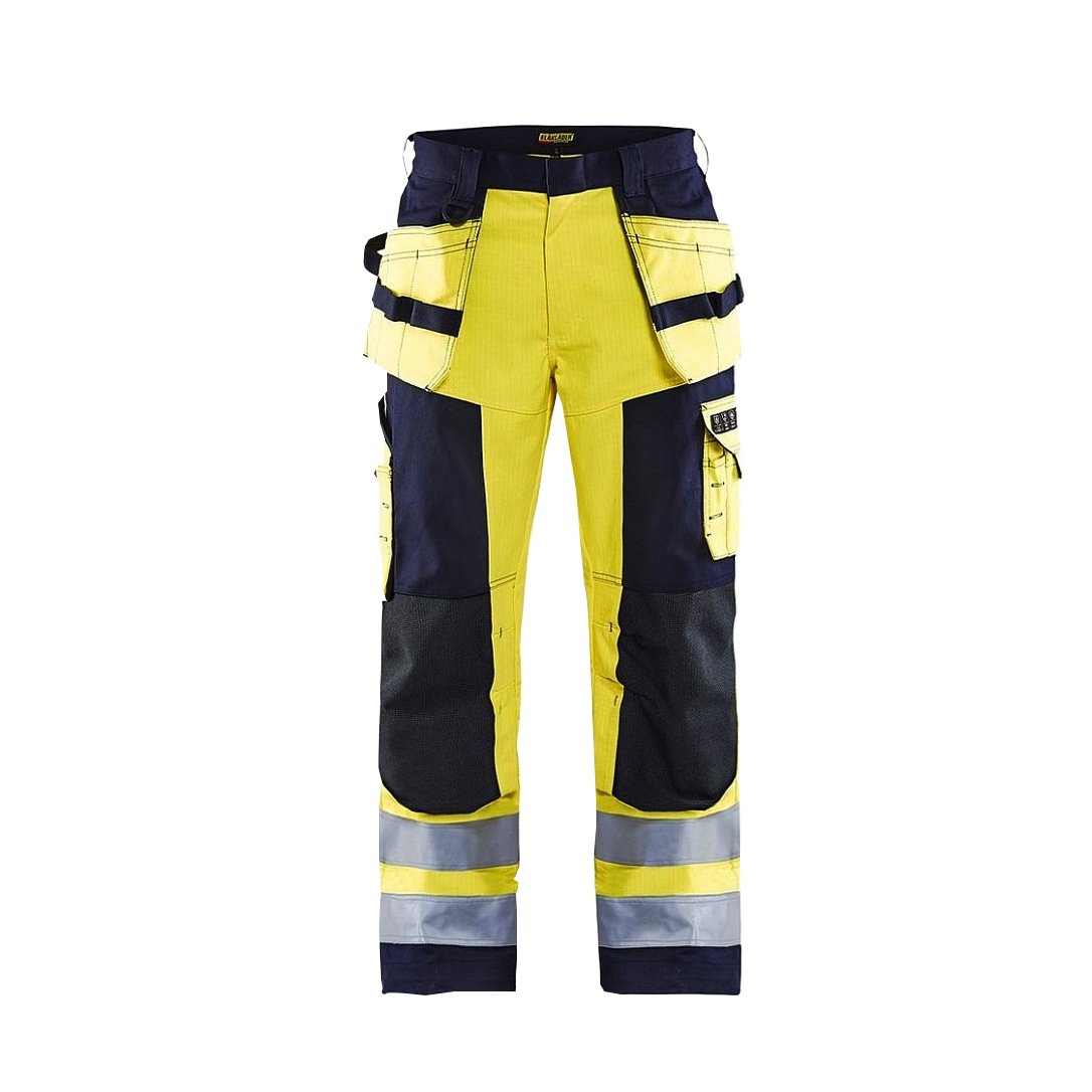 Blakläder 157915143389C54 Multinorm Trouser, Yellow/Navy Blue, Size C54