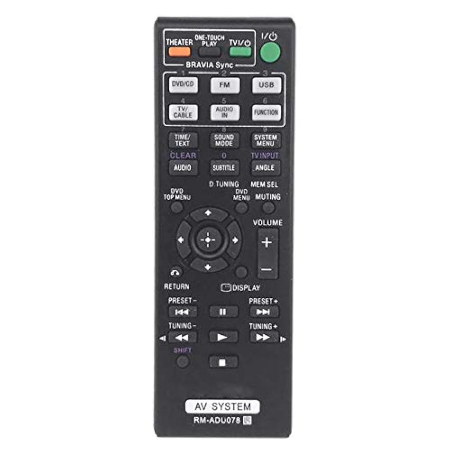 VINABTY RM-ADU078 Remote Control Replacement fit for SONY DAV-DZ330 DAV-TZ230 HBD-DZ330 HCD-TZ230 DAV-DZ710 DAV-DZ740 DAV-DZ340 DAV-TZ210 DAV-TZ215 DAV-TZ340 DAV-DZ170 dvd home theatre system