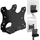 Yimaut Adjustable Mini PC Vesa Mount Bracket Behind Monitor, Under Desk, Attached to Monitor Arm, Wall or Stand Pole for HP, Dell, KAMRUI, Mac Mini, GMKtec, Cable Boxes, Wi-Fi Routers and Small CPUs
