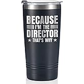 Onebttl Director Gifts for Men, Women for Christmas, Birthday, 20 oz Stainless Steel Insulated Tumbler Travel Coffee Mug - Black