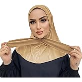 Suillty Fashion Muslim Hijab for Women Instant Snap Fastener Hijab Inner Cap Full Cover Head Wraps Scarf Islam Turban Caps