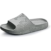 Weweya Slides for Women and Men - Bathroom Shower Shoes - Non Slip House Slippers - Lightweight Beach Sandals
