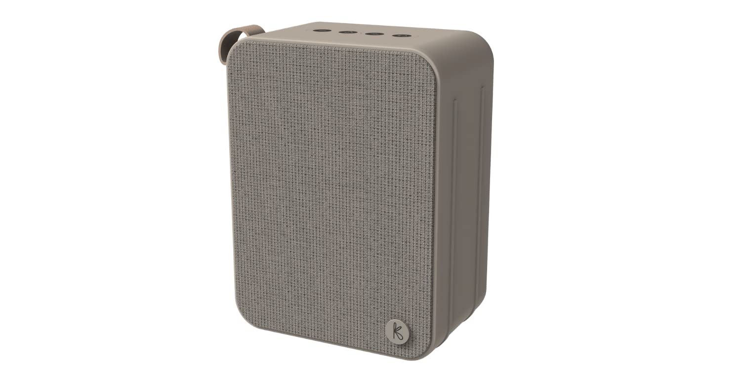 KREAFUNK aBOOM+ Bluetooth Speaker, Ivory Sand