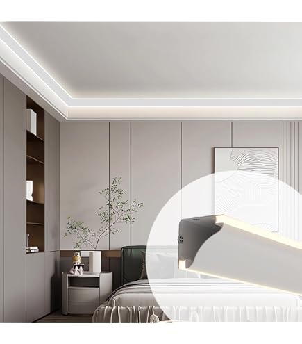 Led Ceiling Trough Aluminum Alloy Corner Lights LED Channel Aluminum Profile Light ...
