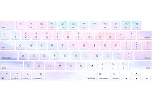 MOSISO Keyboard Cover Skin Compatible with MacBook Air 15 inch M3 A3114 M2 A2941/Air 13.6 A3113 A2681/Pro 14/16 M4 M3 M2 M1, 