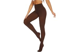 DUCMODA Womens 80 Denier Opaque Tights, Women's Soft Solid Color Footed Pantyhose, High Waist Stocking with 30+ Colors