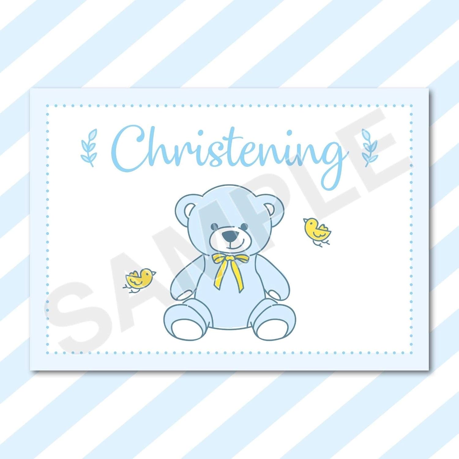 A6 Christening Cards Invitation Invites Packs Girls Boys Childrens Kids