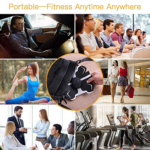 Antmona Abs Stimulator, Muscle Toner - Abs Stimulating Belt- Abdominal Toner- Training Device for Muscles- Wireless Portable to-Go Gym Device- Muscle Sculpting at Home- Fitness Equipment, Black - Thumbnail 6