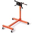VEVOR Engine Stand, 750 lbs (3/8 Ton) Rotating Engine Motor Stand with 360 Degree Adjustable Head, Cast Iron Motor Hoist Dolly, 4-Caster, 4 Adjustable Arms, for Vehicle Maintenance, Auto Repair
