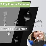 TONBAO Black Disposable Dental Bibs 50PCS Waterproof 3 Ply 13" x 18" Tray Covers view 5
