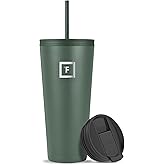 IRON °FLASK Classic Tumbler - Vacuum Insulated Stainless Steel Water Bottle, Double Walled, Drinking Cup, Insulated Travel Mug (Sage, 32 oz Solid Lid)