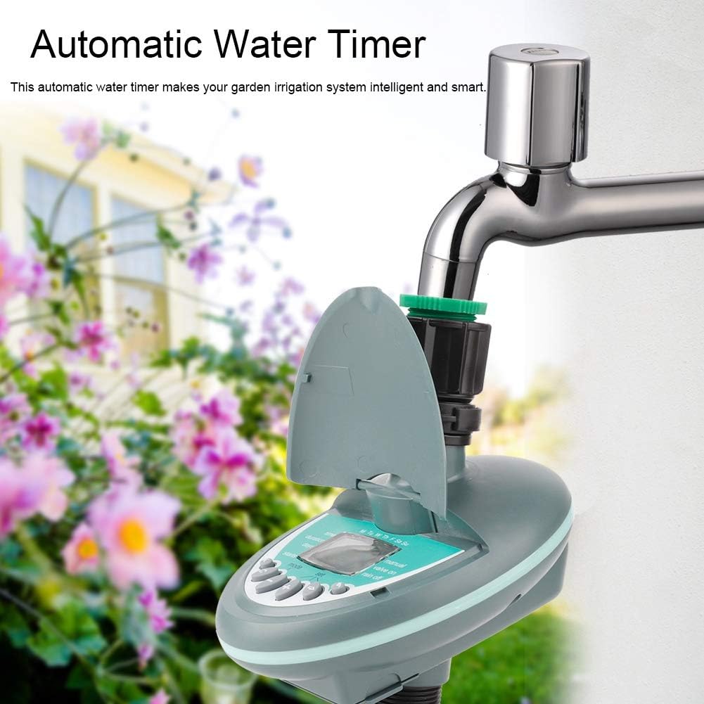GLOGLOW Drip Irrigation Timer Controller, Automatic Watering Timer with LCD Display for Parterre Grow : Garden & Outdoor