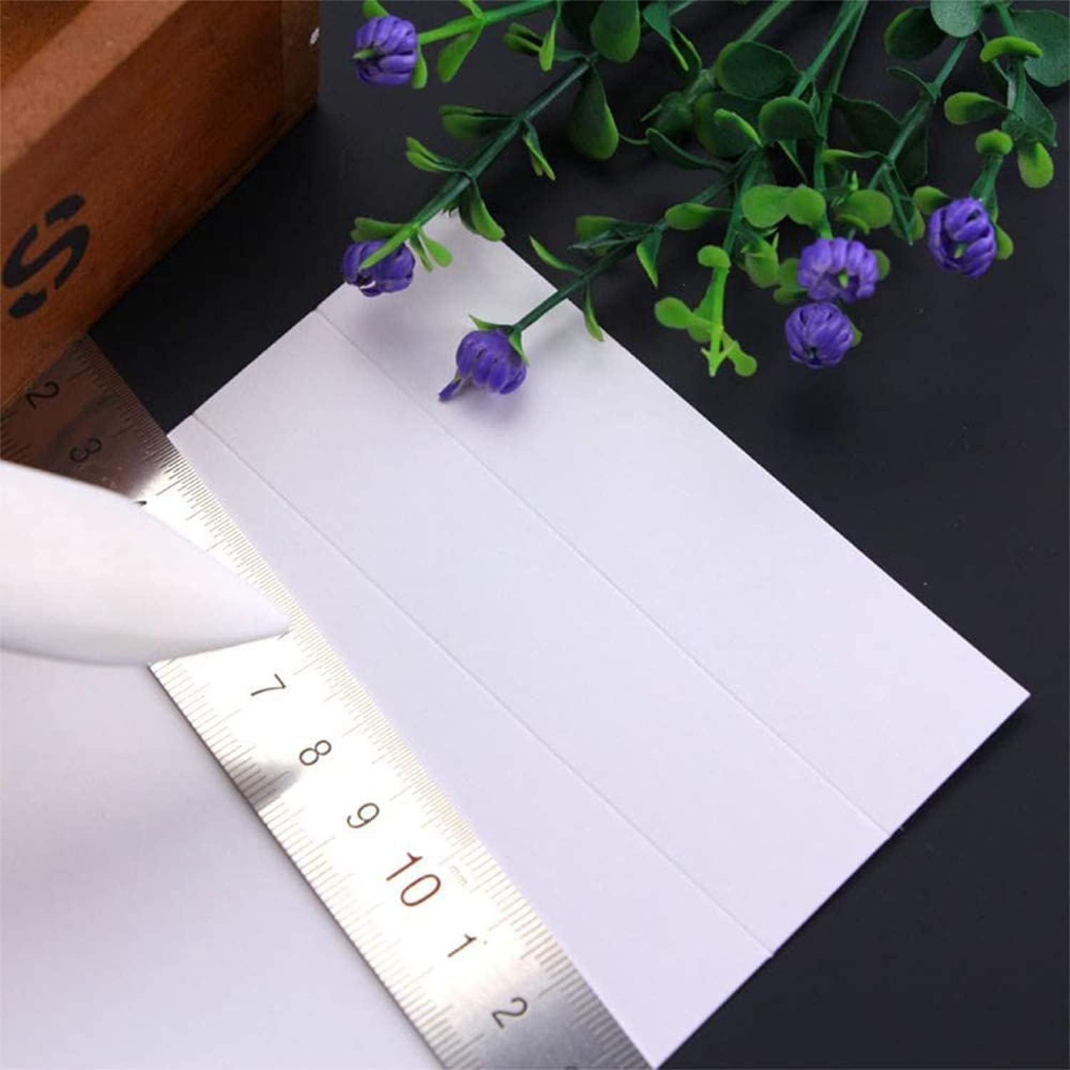AQSXO Bone Folder Tool, Bone Paper Creaser Scoring, for DIY Handmade Leather Burnishing Bookbinding Cards and Paper Crafts, 6Pcs.