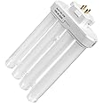 MyGift Fluorescent Light Bulb 4 Pin 6500K 27 Watt with Quad Tubes GX10Q-4 Base, Replacement Bulb for Light of America Lamps