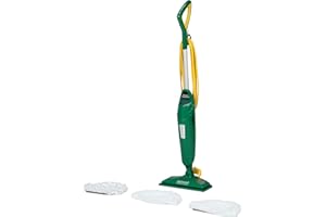 Bissell Commercial-BGST1566 Steam Mop Power Steamer, 12.5" wide, comes with Two soft pads for every day and one scrubby pad for heavy messes,Green