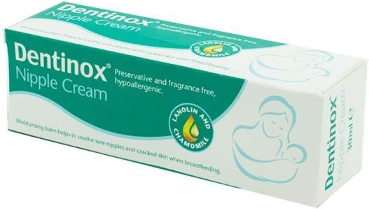 Dentinox Nipple Cream 30ml Help Soothe and Protect Sore, Cracked