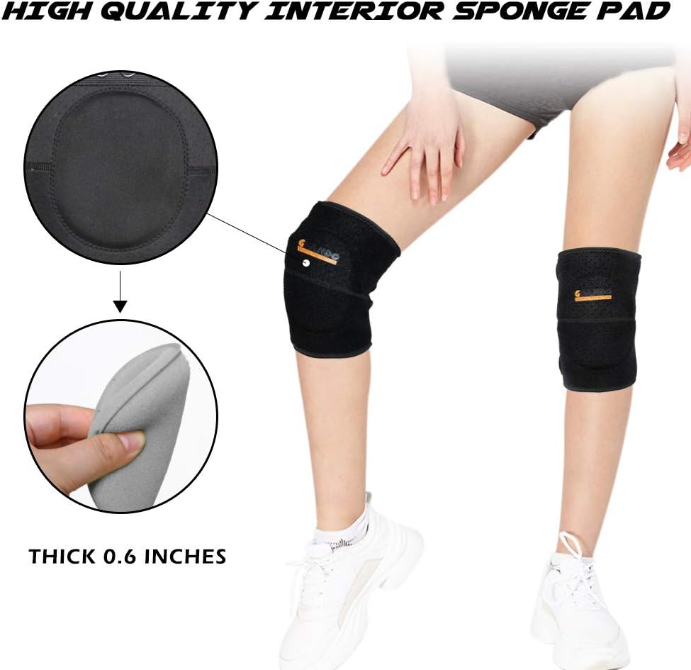 GOANDO Knee Pads for Dancers Volleyball Knee Pads for Women Protective Knee Pads for Girls 1 Pair Elbow Pads for Dancing Running Hiking Basketball Anti-Slip Breathable Soft Sponge Knee Pads : Sports & Outdoors