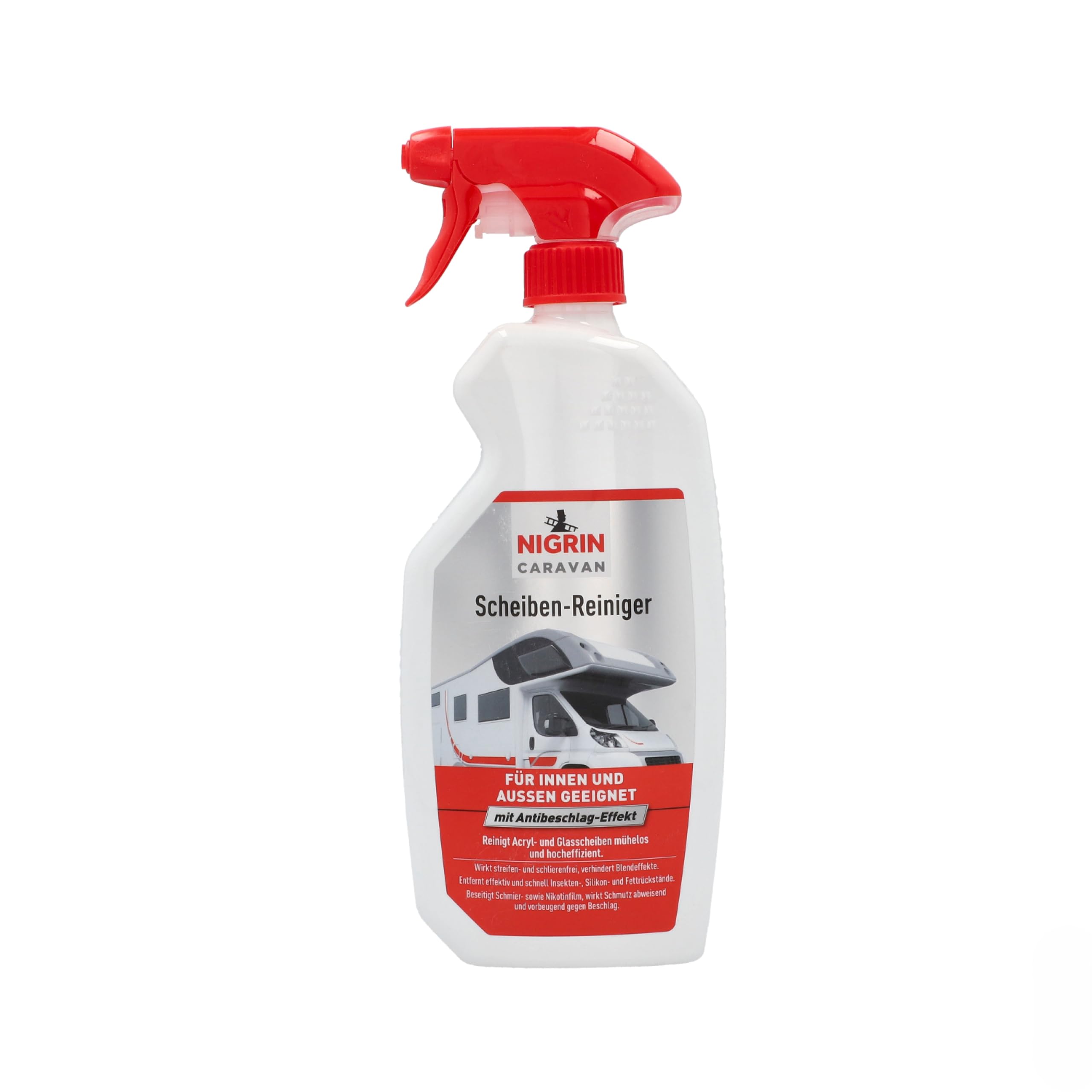 NIGRIN 20034 Caravan Acrylic and Windscreen Cleaner for Indoor and Outdoor Use 0.75 Litres