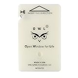 OWL Car Window Glass Breaker & Seatbelt Cutter Card